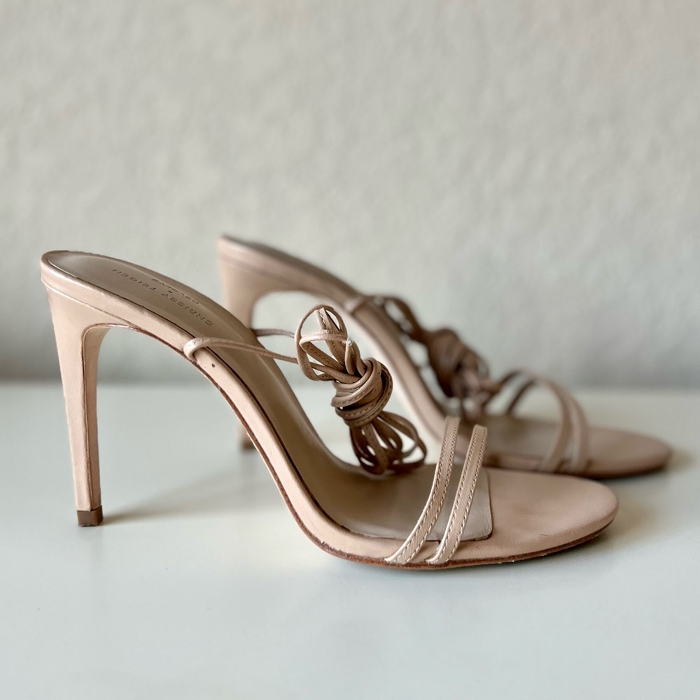 Chrissy Teigen x REVOLVE Alex Heel in size 9, color Nude